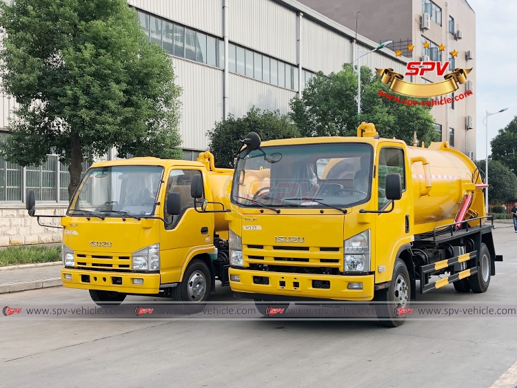 To Palau - 2 units of sewage vacuum truck ISUZU